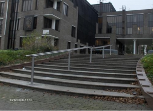 Leuning met dubbele liggers